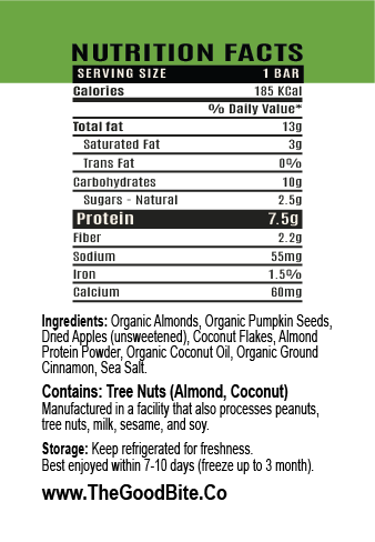 Apple Pie High Quality Natural Protein Energy Bar